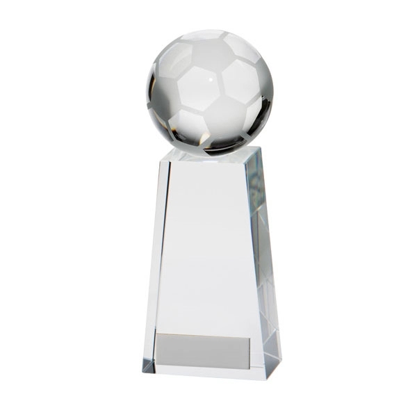 Crystal football Tower Trophy 3