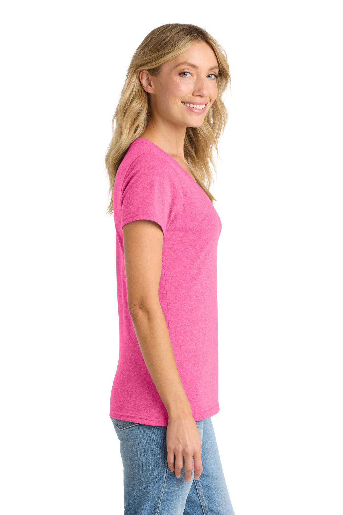 Port & Co Women's Fan Favorite Blend V-Neck Tee. LPC455V 51