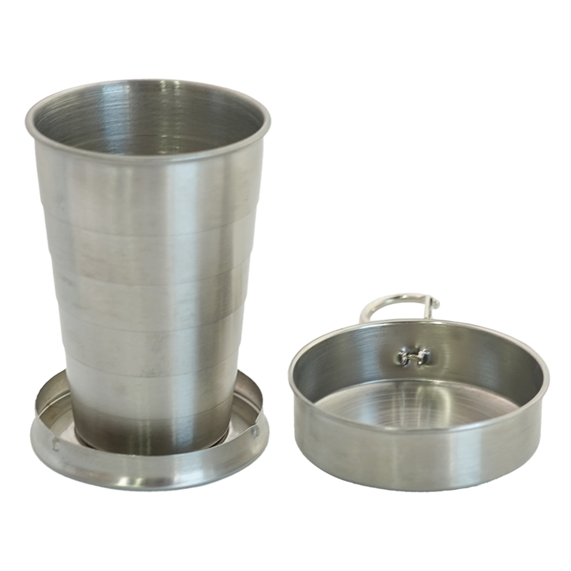 Extensible stainless steel wine glass with keychain 2