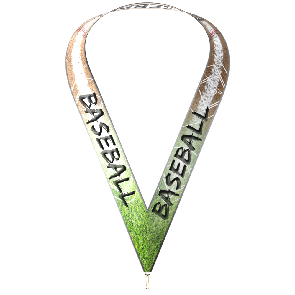 1-1/2" x 34" Sublimated Baseball Neckband w/ Quick Clip 2