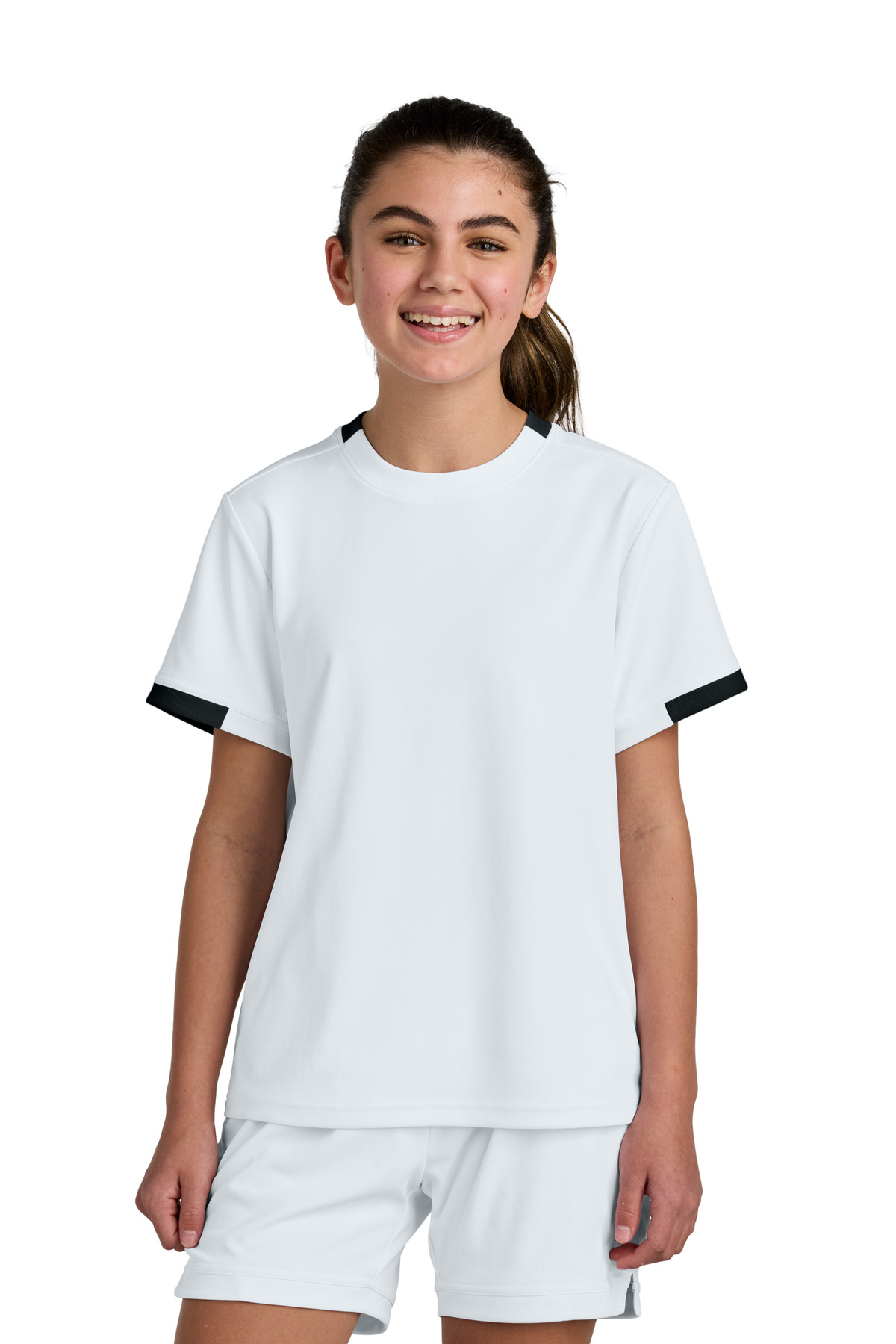 Sport-Tek Youth Club Short Sleeve Crew YST440 107