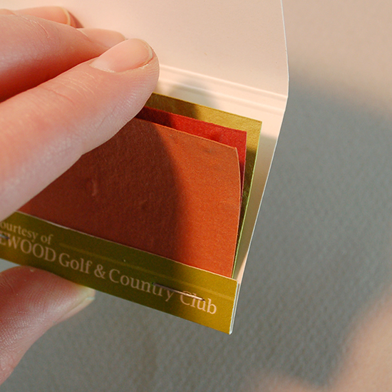 Large Veggie Seed Paper Matchbook, Single-Sided 4