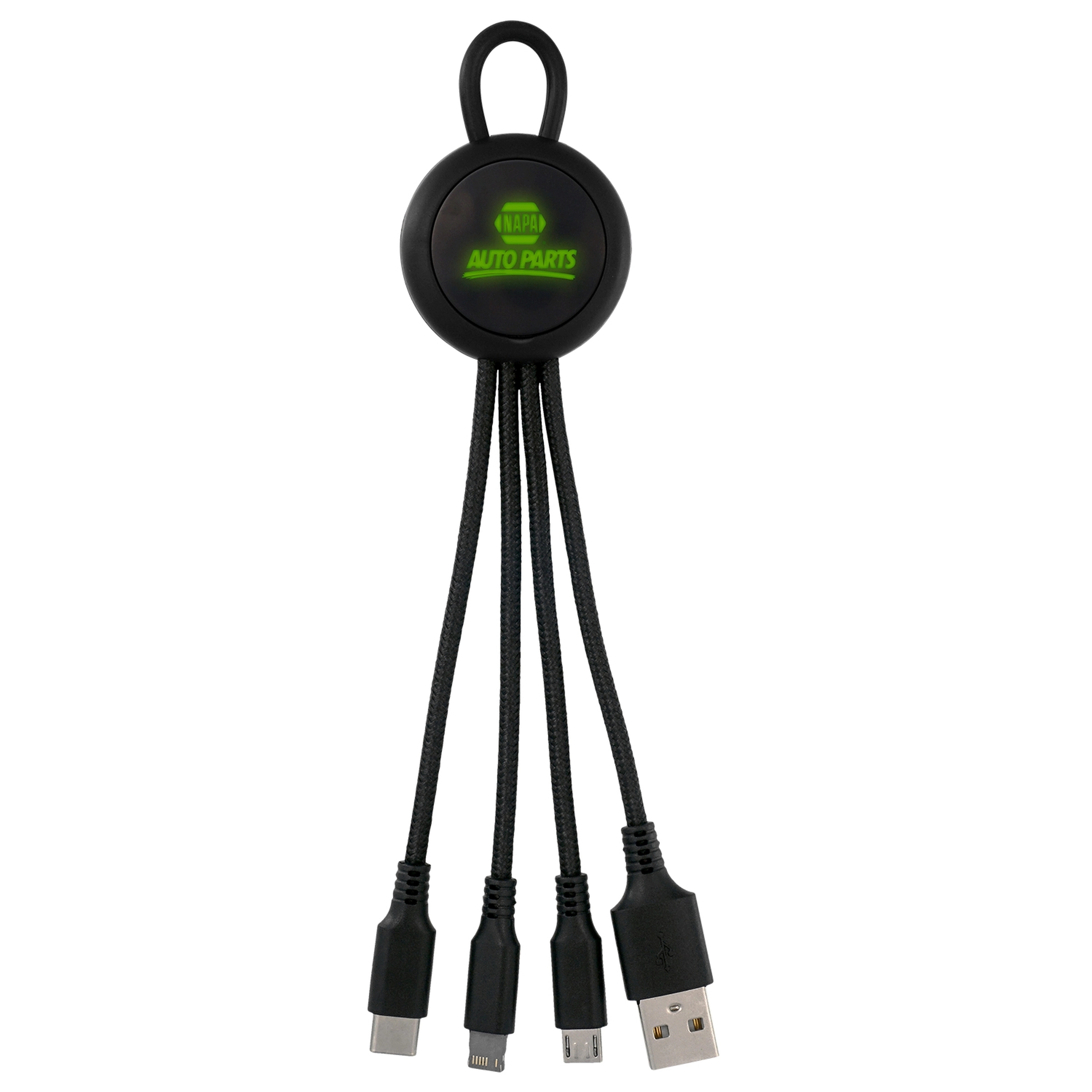 COLOR LIGHT UP LOOP 3-IN-1 CHARGING CABLE 6