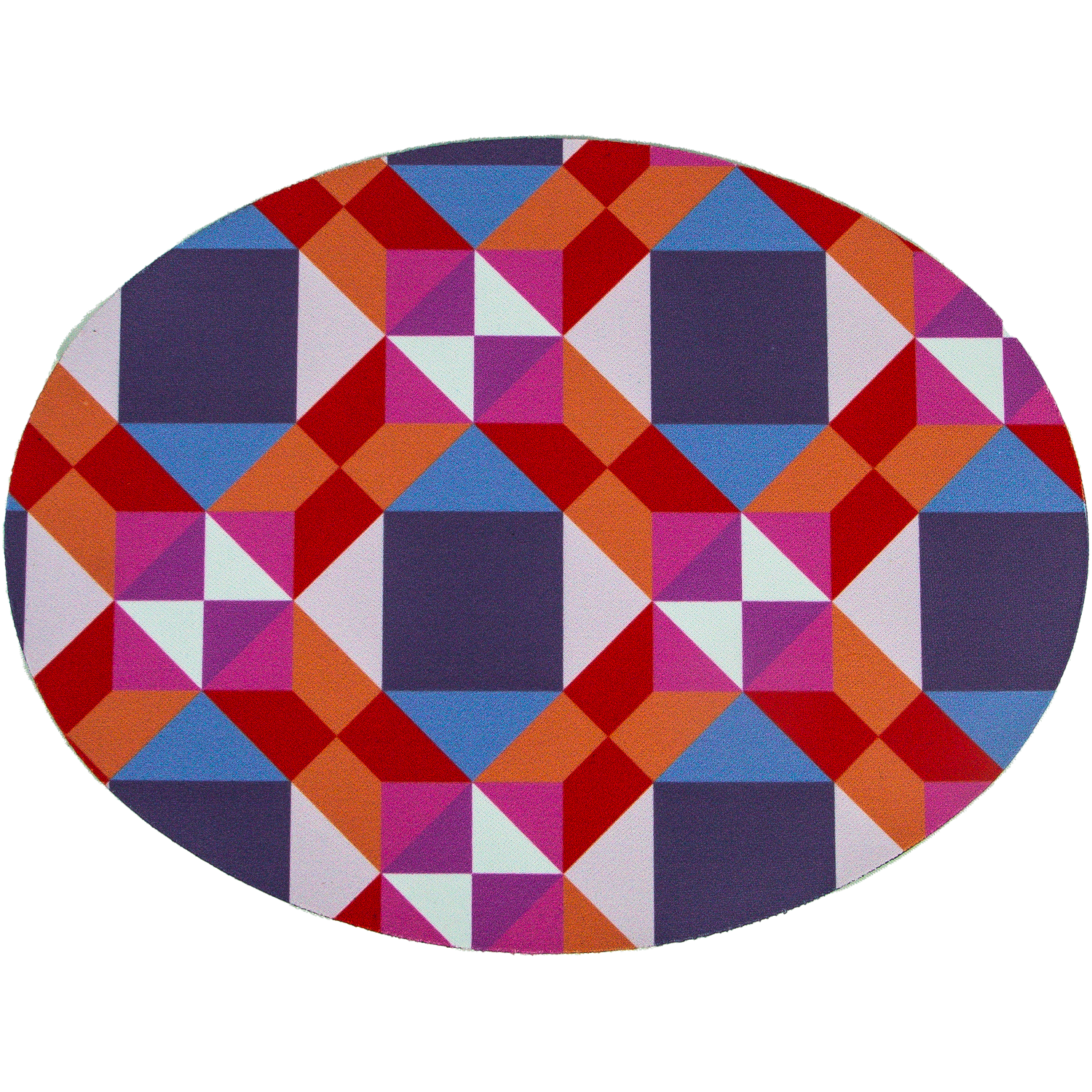 Oval Shape Soft Mouse Pad 9"x 6.75"x 0.125" 1