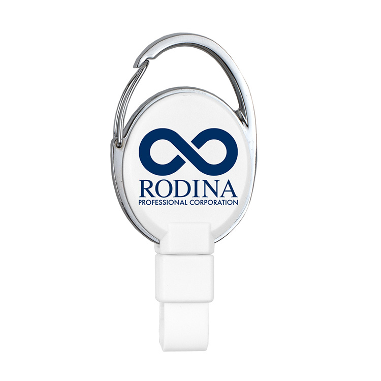PVC FREE RECYCLED PLASTIC CARABINER BADGE REEL W/METAL CLIP (Patent US 11,974,638 B1) 22