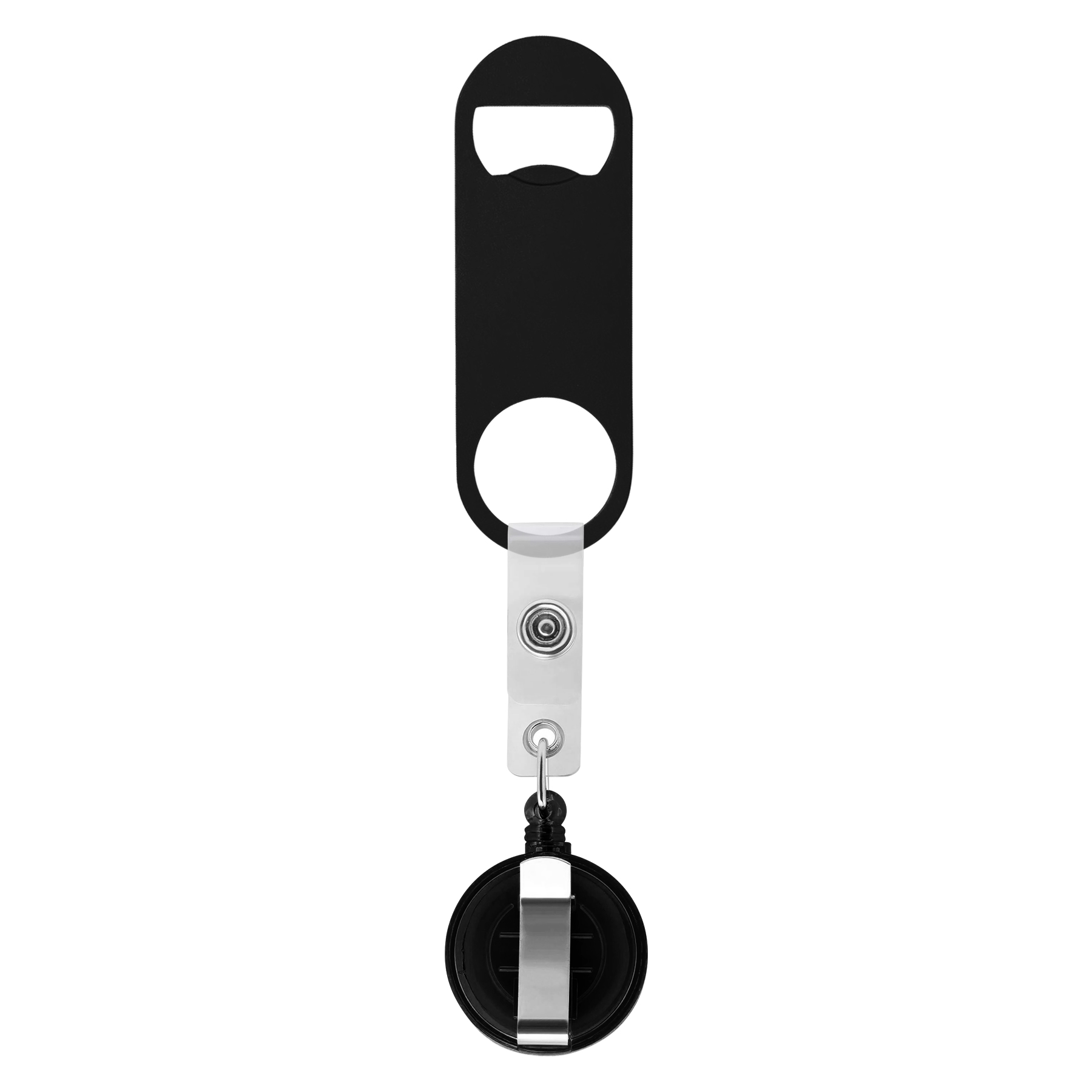 Bottle Opener With Retractable Round Clip 9