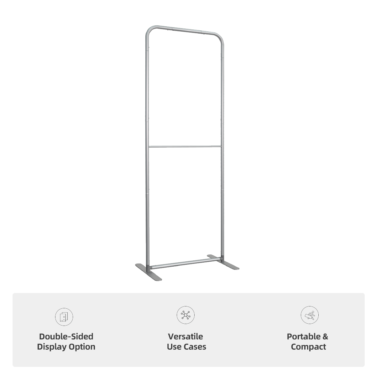 24"w x 89"h Straight Fabric Display - Complete Kit 2 Side Imprint 2