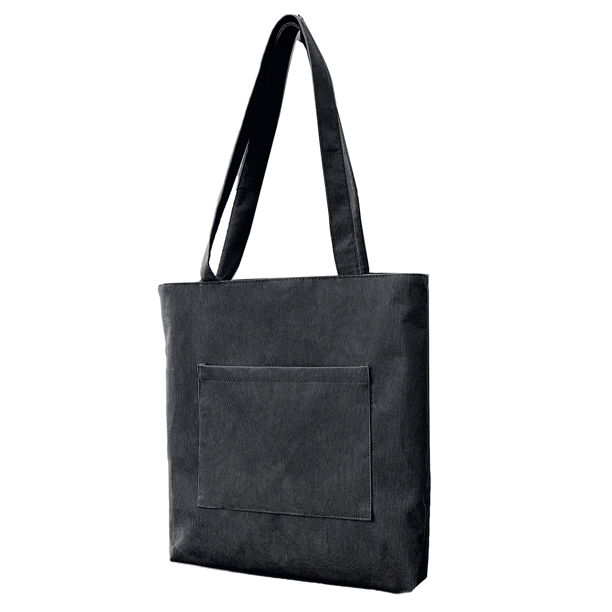 Corduroy Large Capacity Retro Solid Color Tote Bag 7