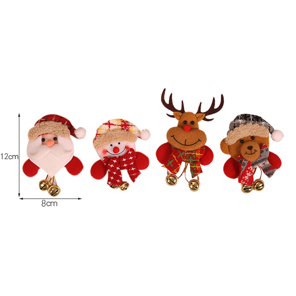 Christmas Badge LED Brooch Doll 3