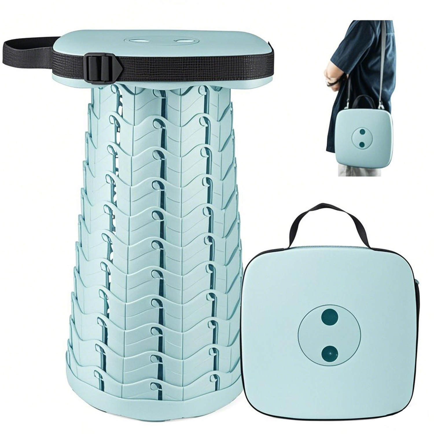 Foldable Adjustable Stool - Portable Outdoor Fishing Chair 9