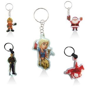 Custom Figure Shaped Keychain LED Flashlight 9