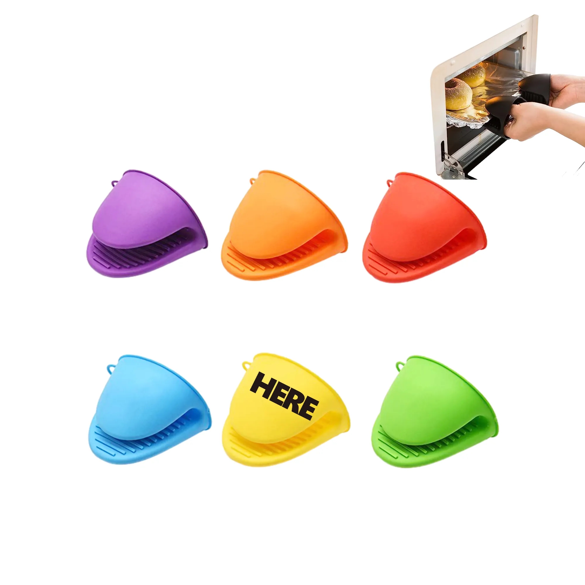 Kitchen Heat Insulation Silicone Glove Clip MOQ 100PCS 3