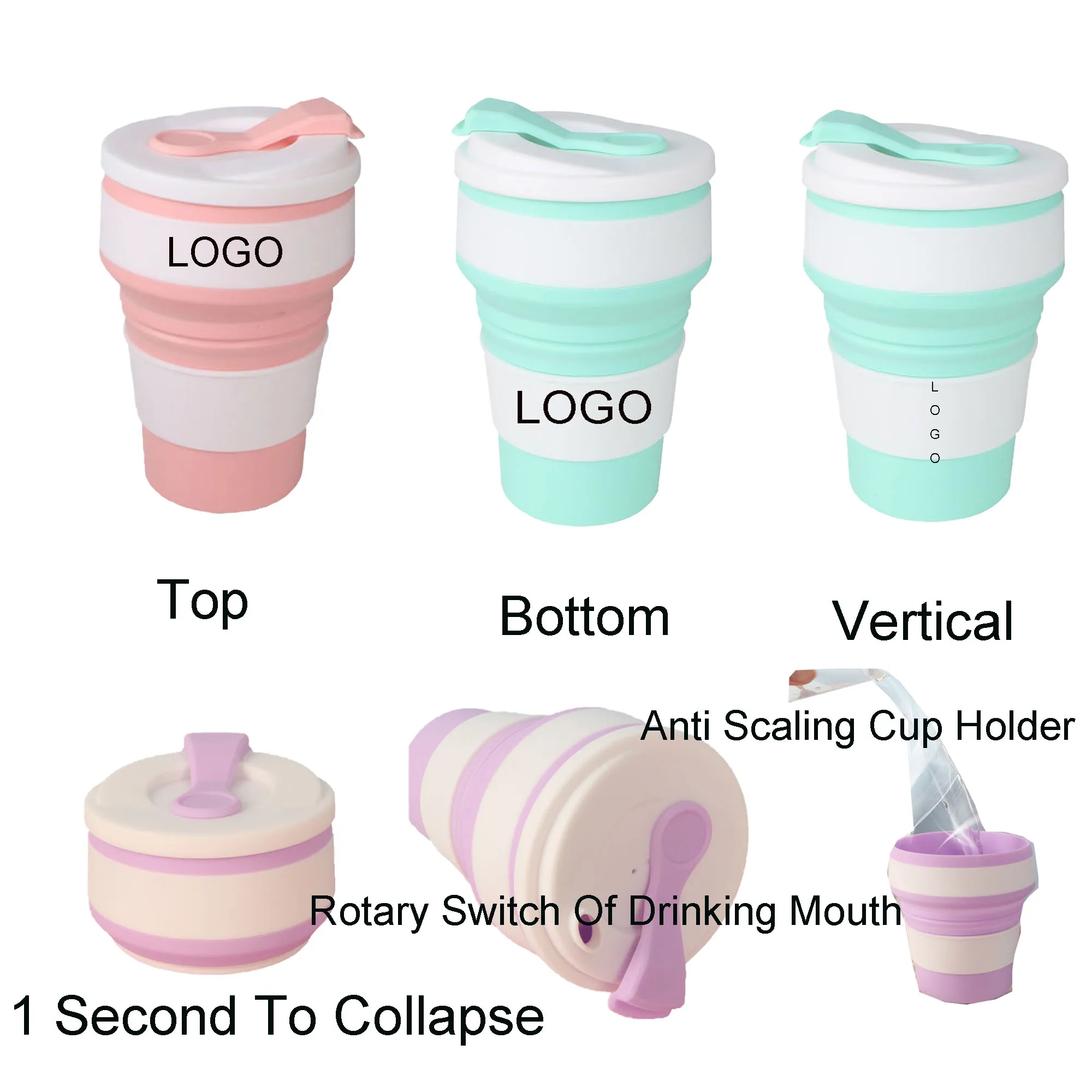 Spot Outdoor Portable Silicone Collapsible Cup 5