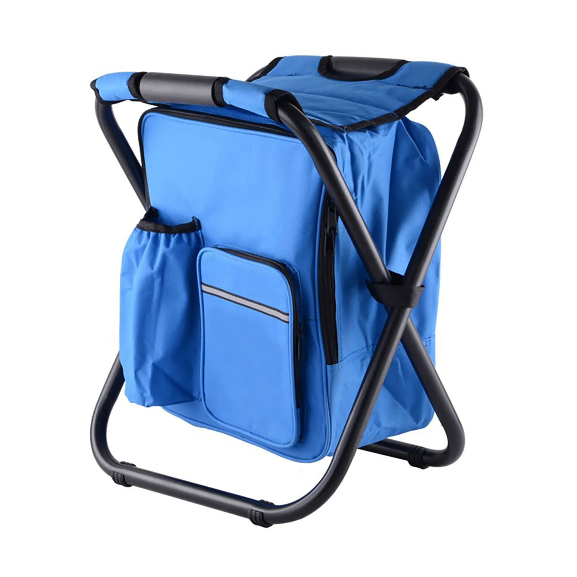 Outdoor Foldable Cooler Backpack Stool MOQ 10 Pcs 5