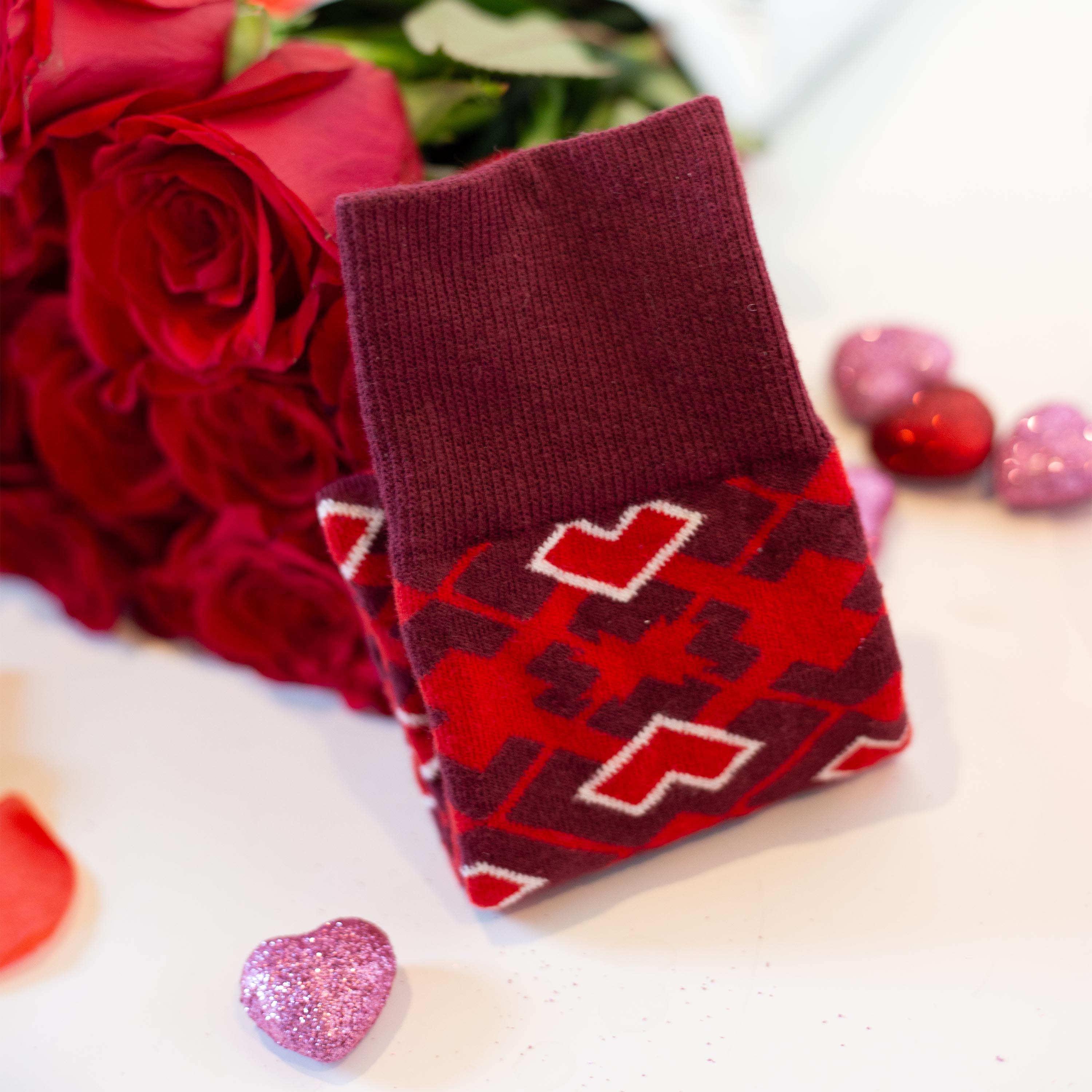 Sports VALENTINES Day Socks - Love-Inspired Performance for Active Feet - American Made 2