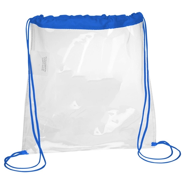 Promotional clear game drawstring backpacks 4