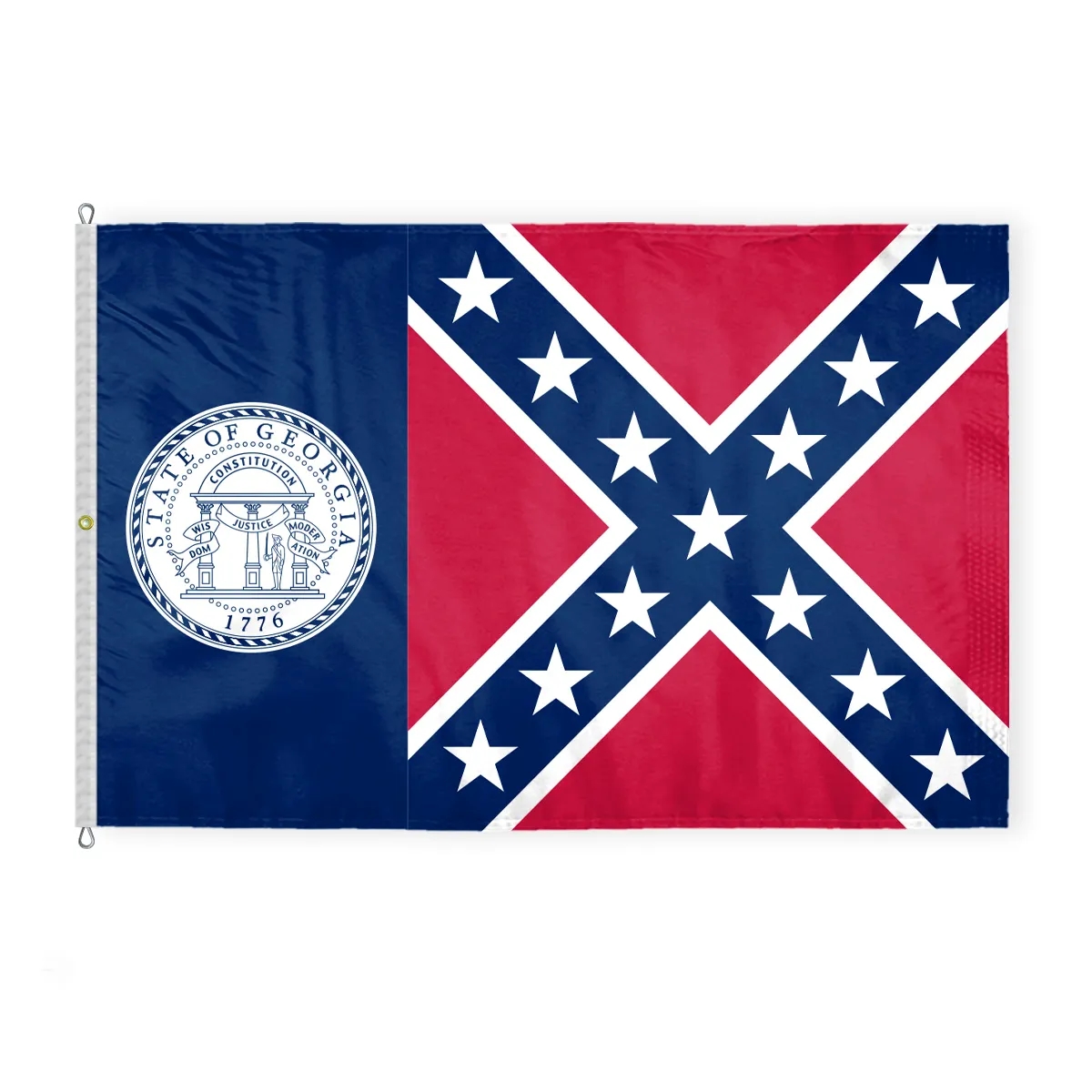12"x18" to 8'x12' Georgia Until 2001 Nylon Flags 4