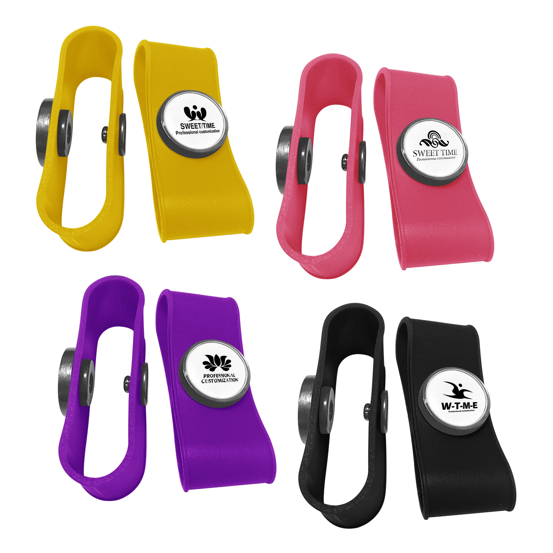 Silicone Earphone Cables Organizers with Buckle 2