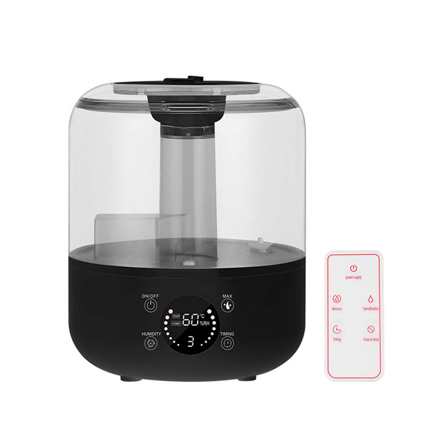 Plastic Humidifier Intelligent Remote Control Large Capacity 5