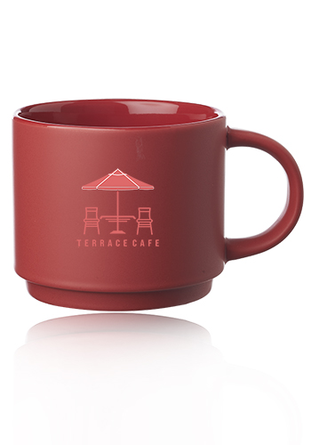 14 oz. Stackable Ceramic Mugs 15