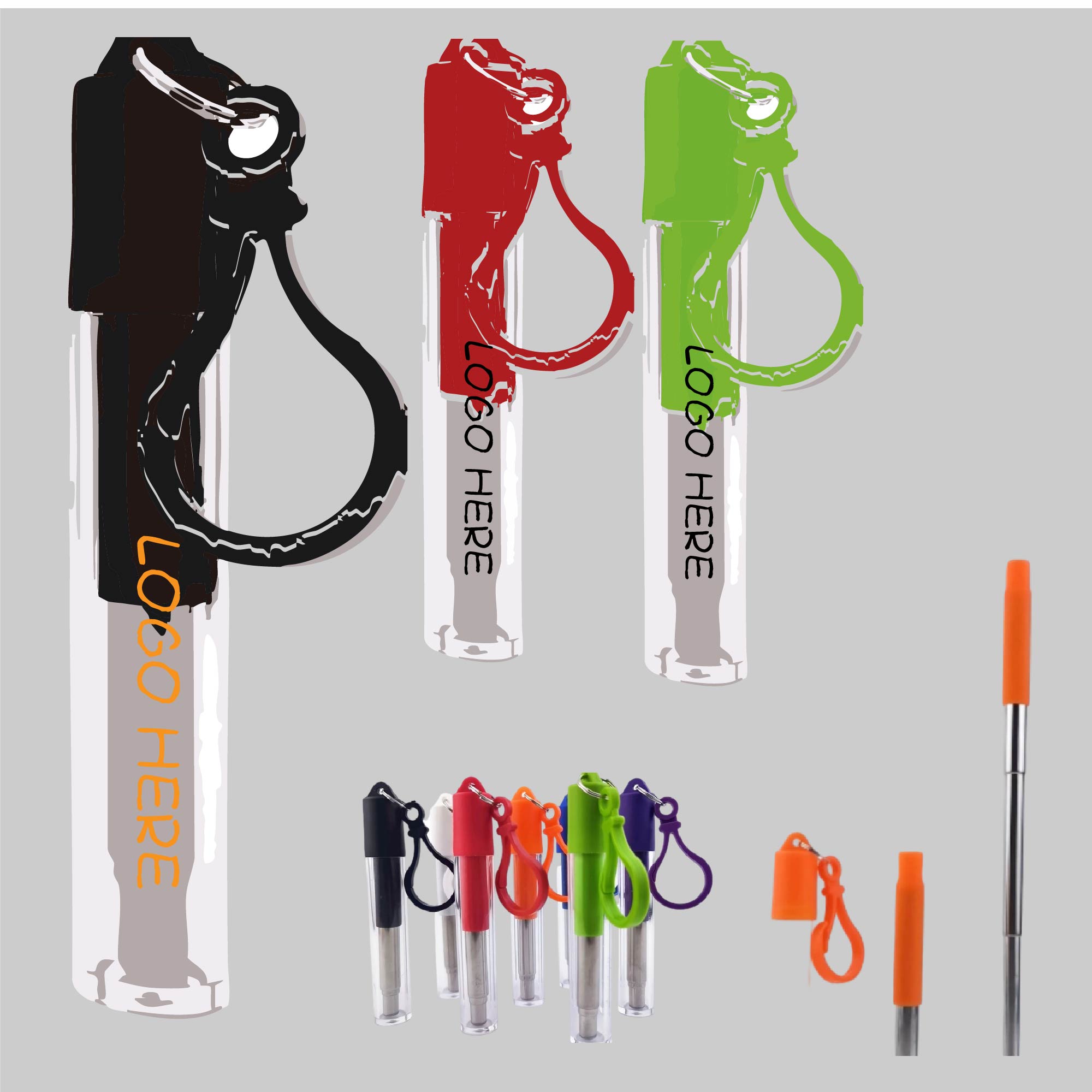 Telescopic Drinking Straw Kit 2