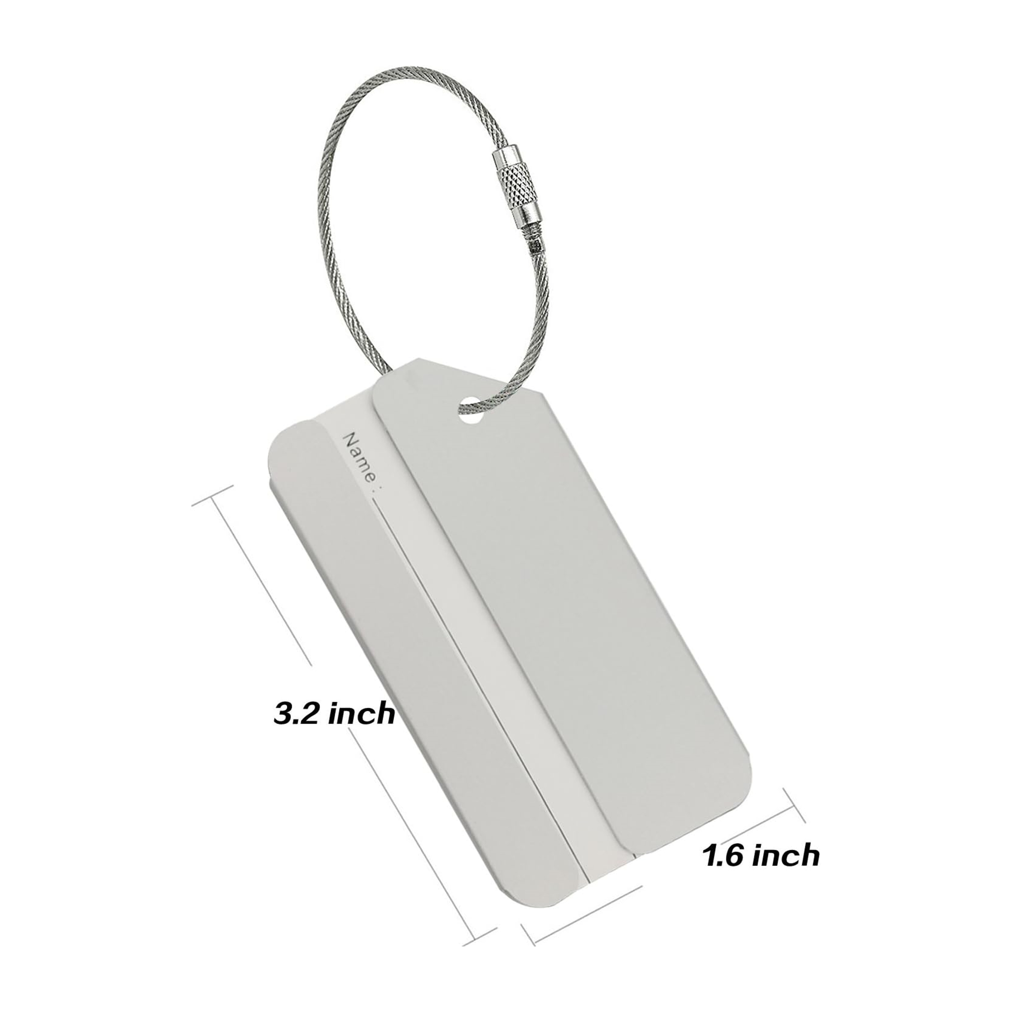 Aluminum Luggage Tags Travel Baggage 3