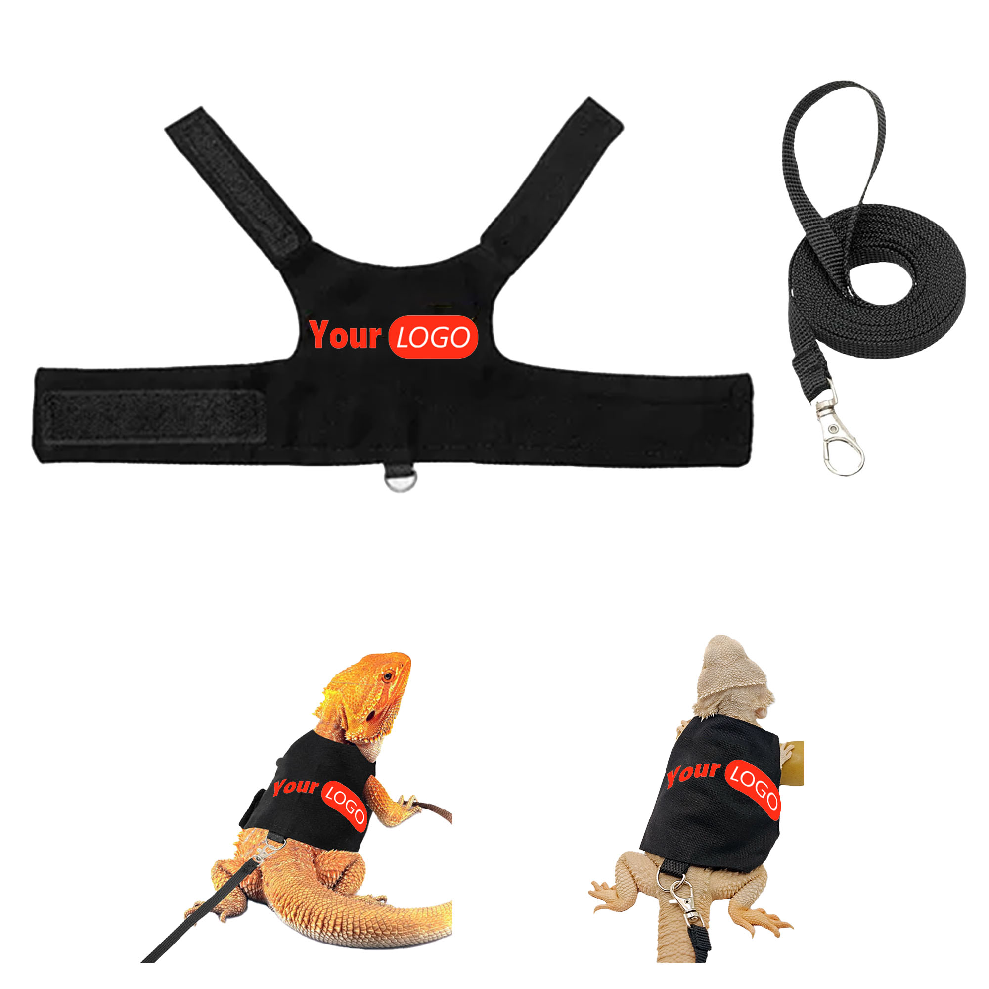 Anti-escape Adjustable Lizard Reptile Harness 3