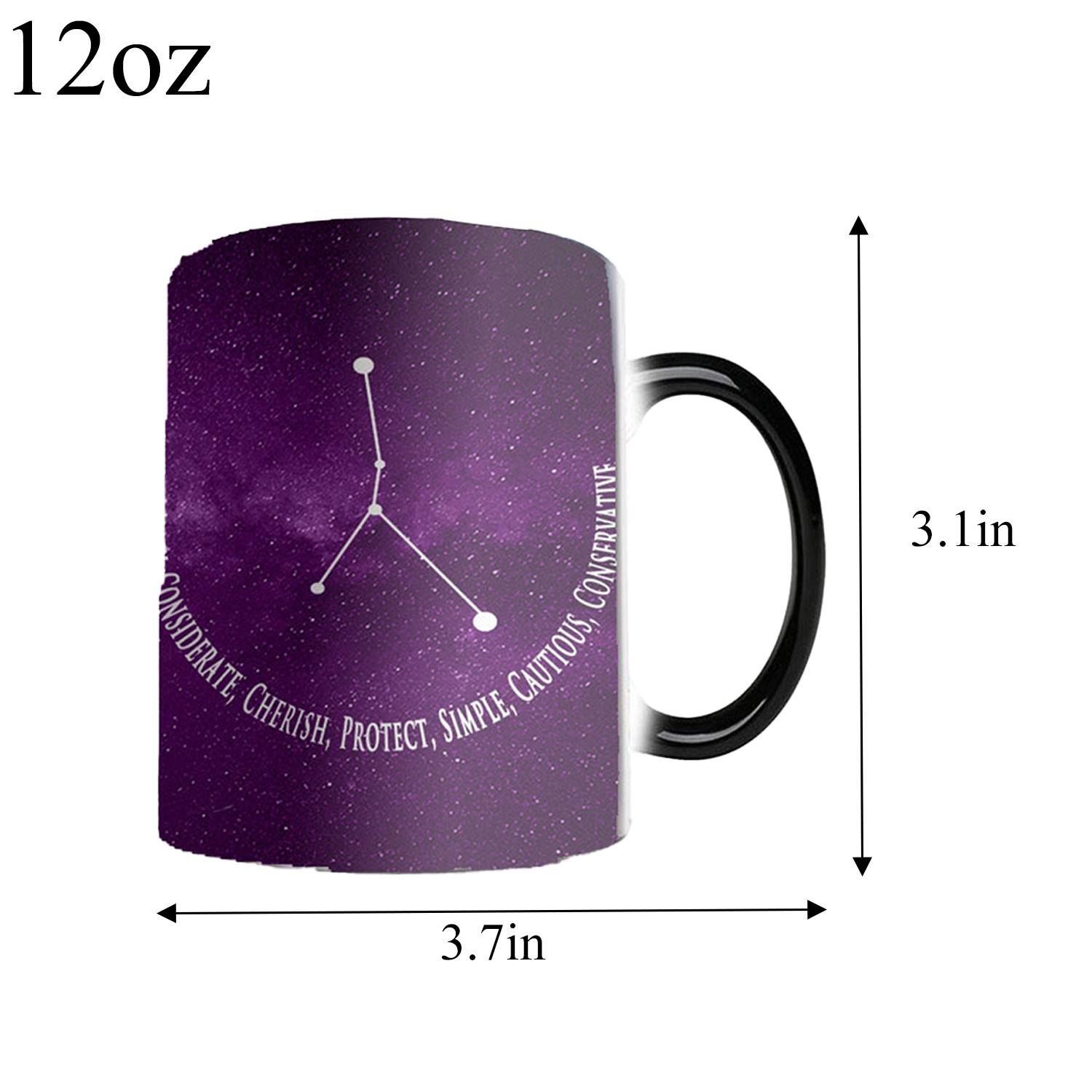 12oz Color-Changing Ceramic Zodiac Mug – Star Sign Cup 6