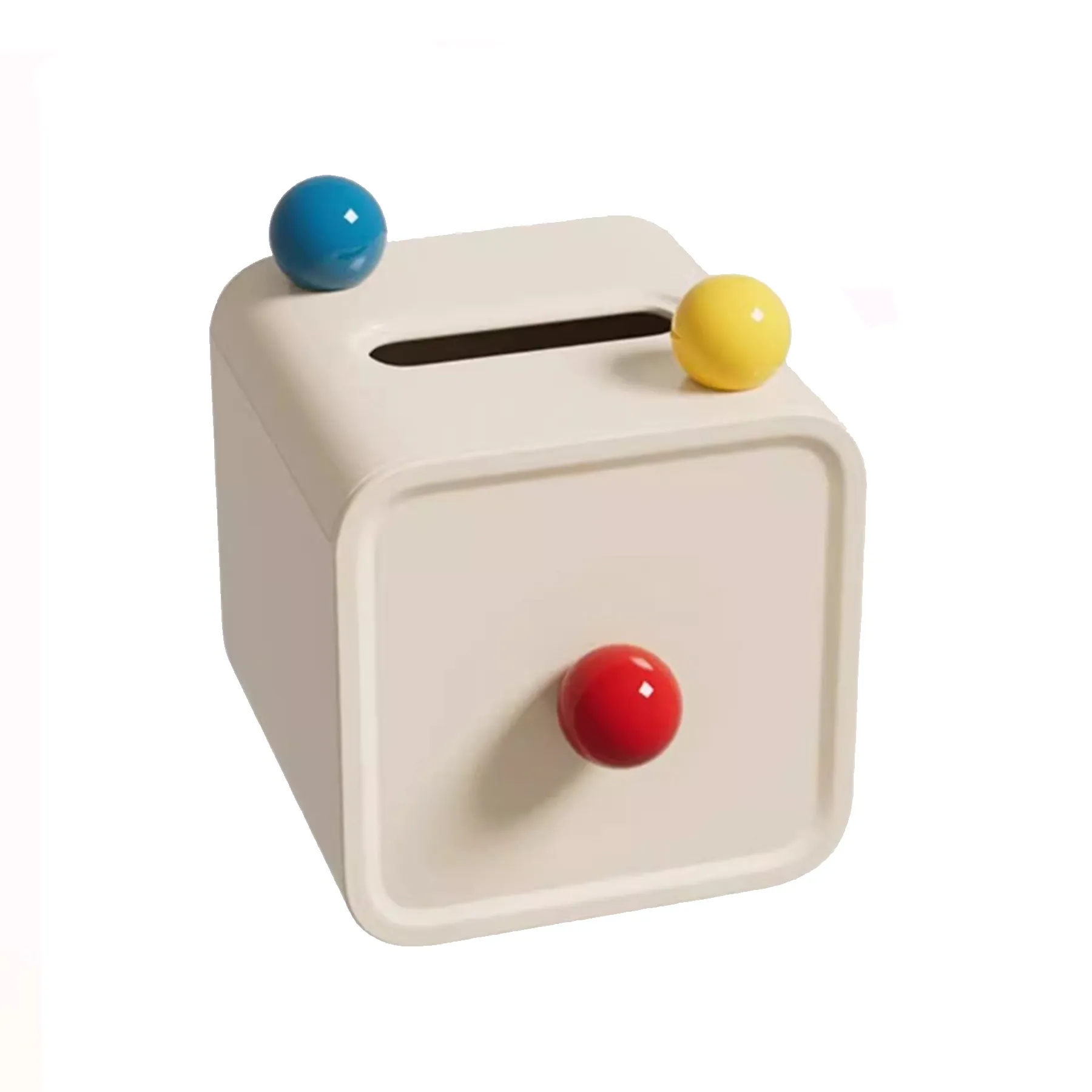 Plastic Creamy Cute Colored Ball Roll Carton 5
