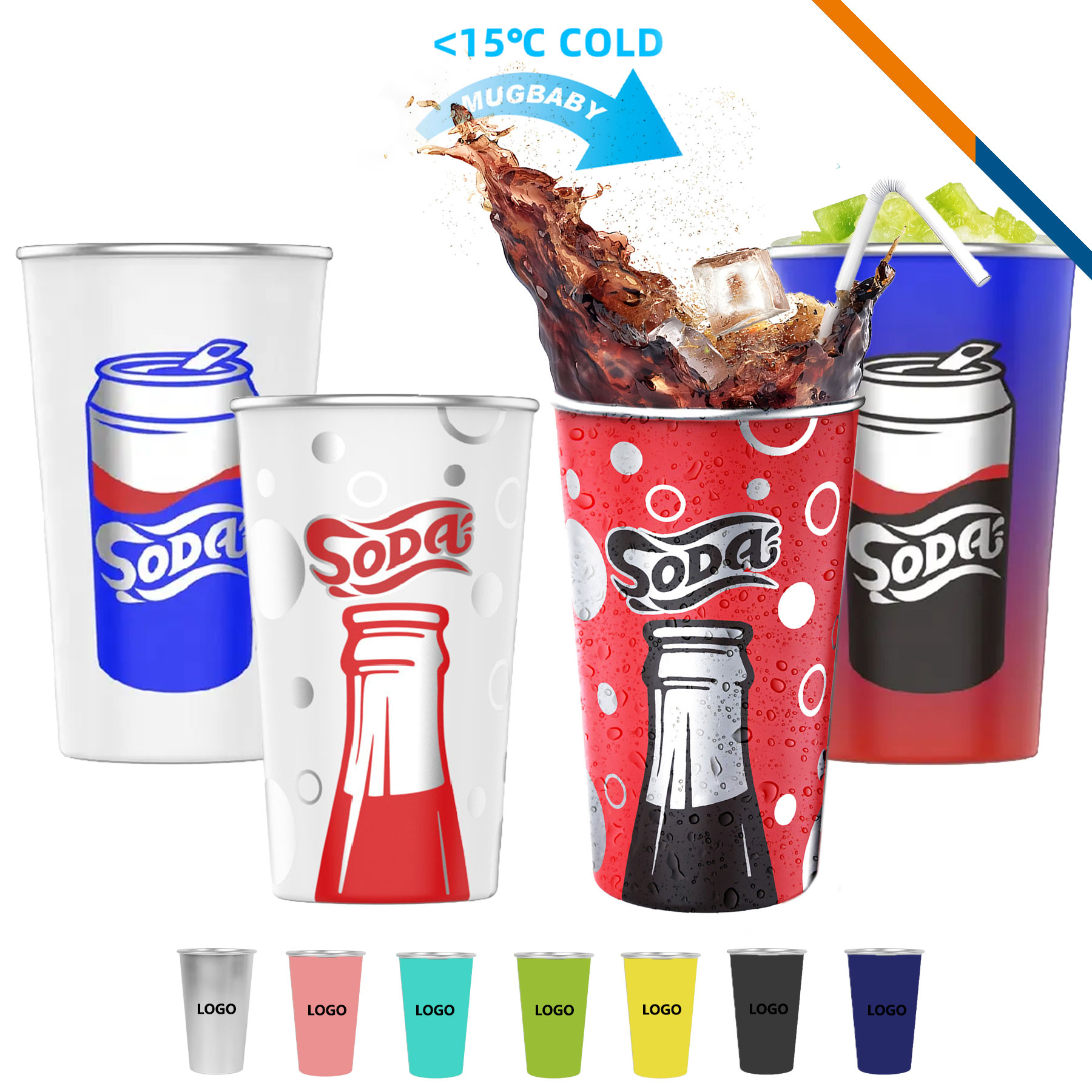 Plenta Cold Color Changing Cups 6