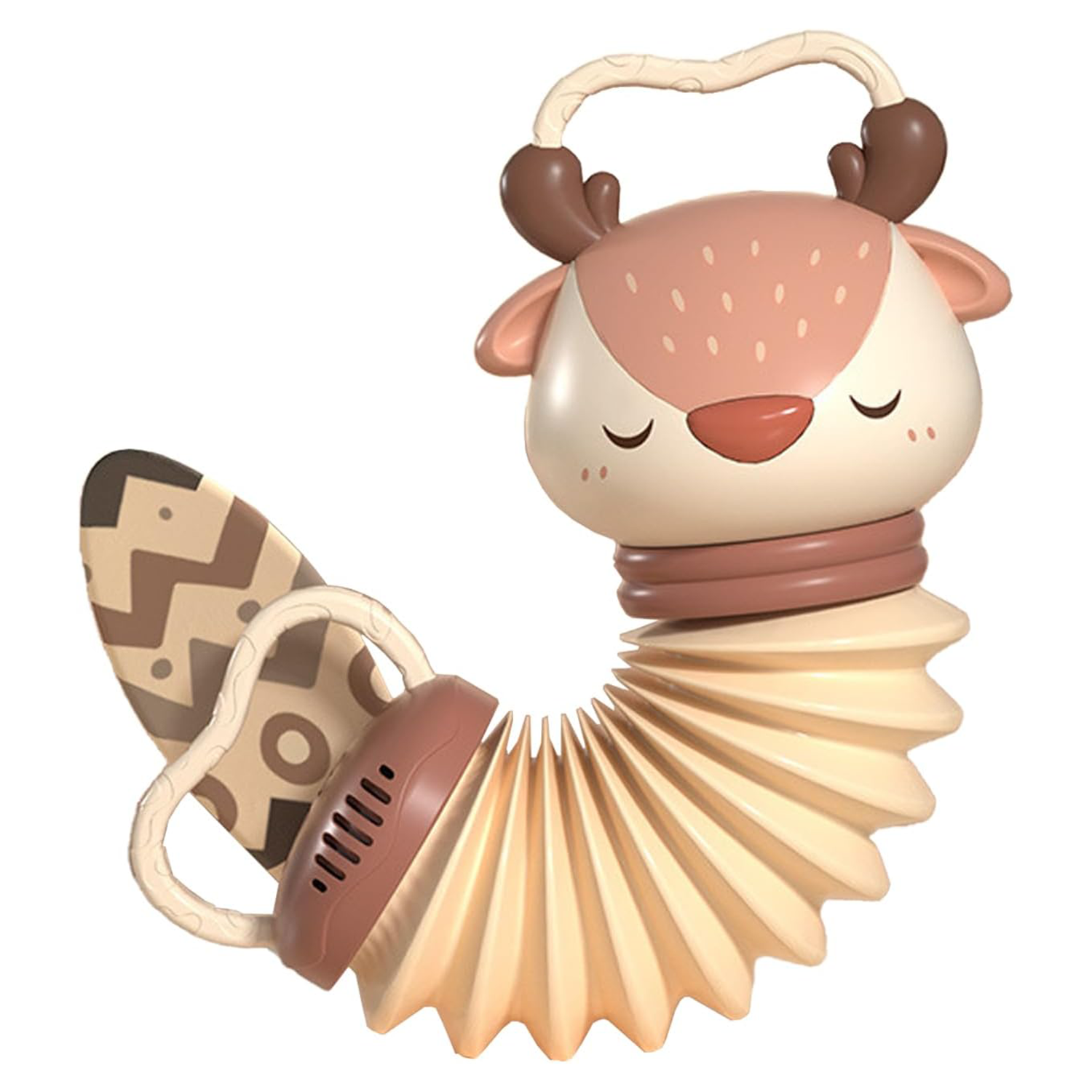 Baby Animal Head Design Hand-Pull Musical Instrument Toys 1