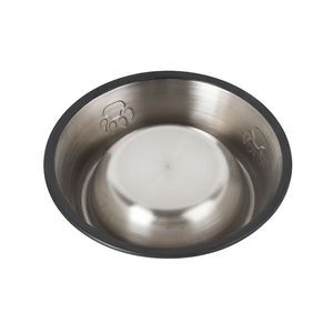 29cm Paw Mark Metal Pet Food Bowl 9