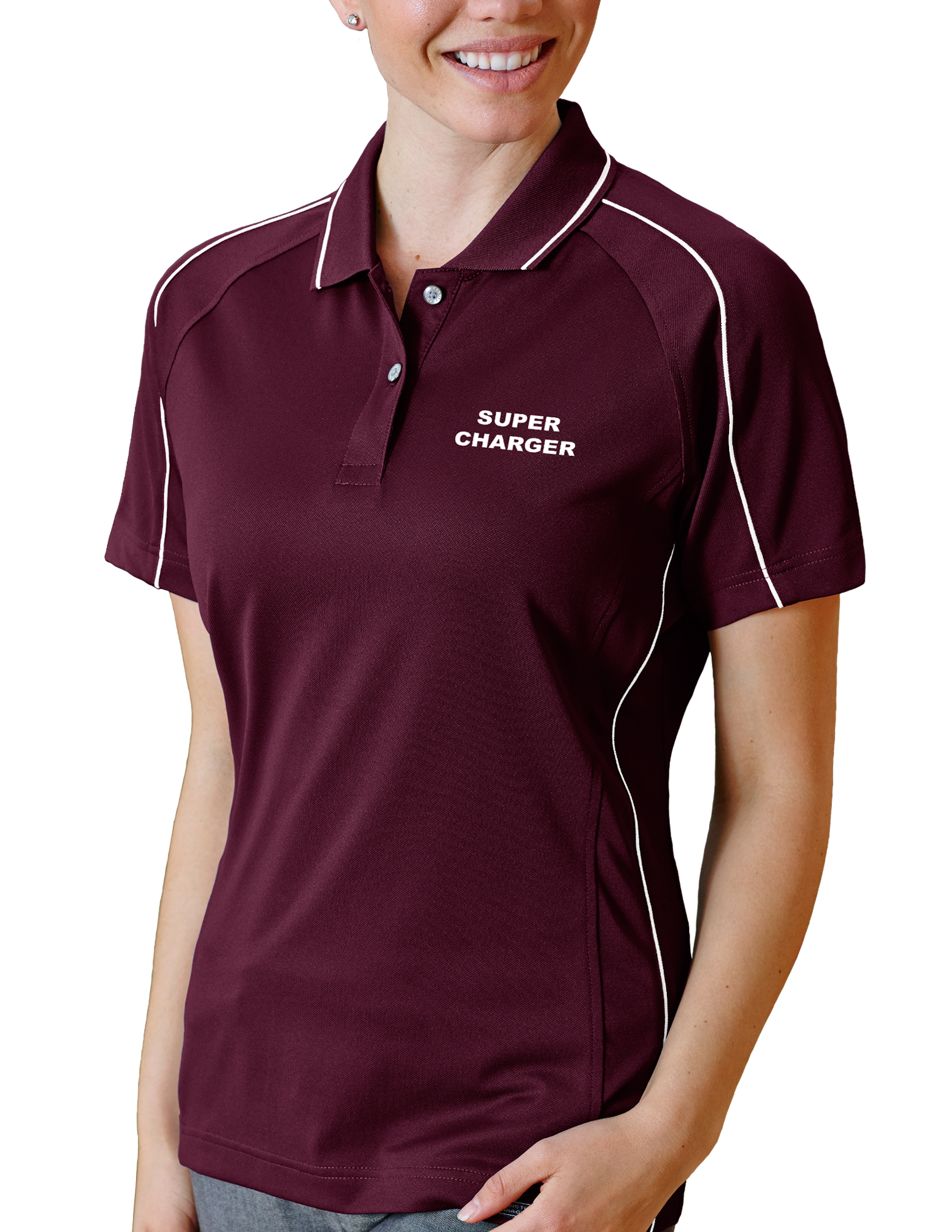 Ladies' Super Charger Hybrid Cooler Polo Shirt 4