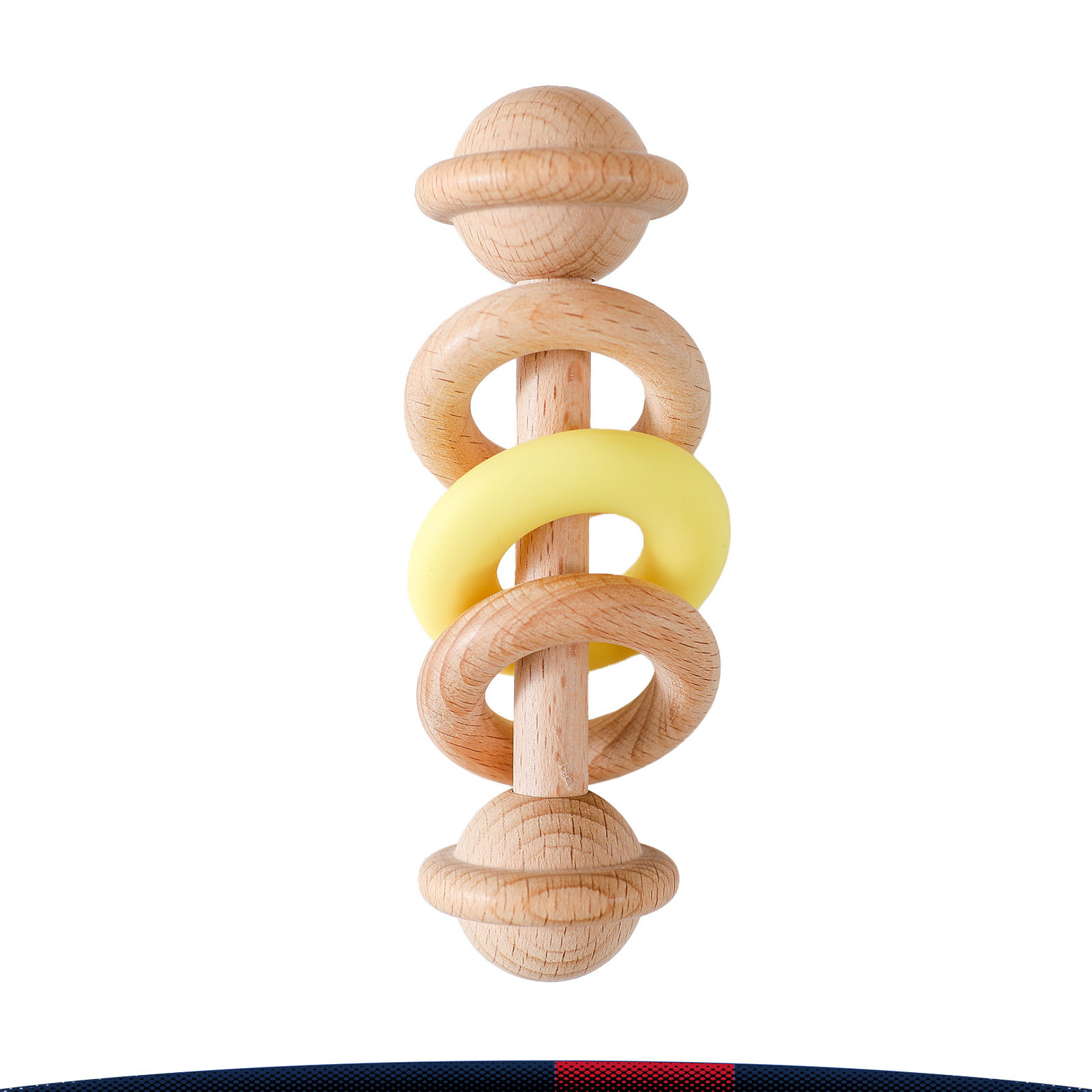 Narde Wooden Ring Rattle 8