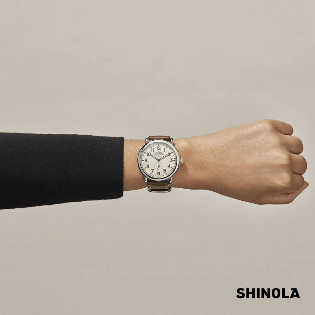 Shinola® Runwell Watch - Cream/Brown 21