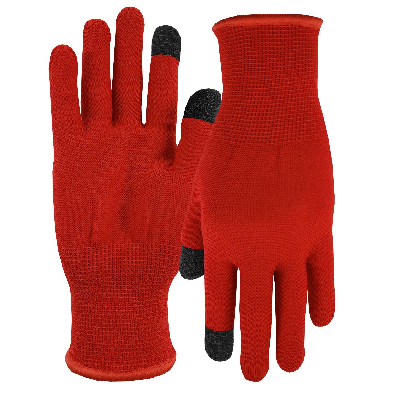 Sports Performance Runners Text Gloves with Oversized DTF on Top of Hand 11