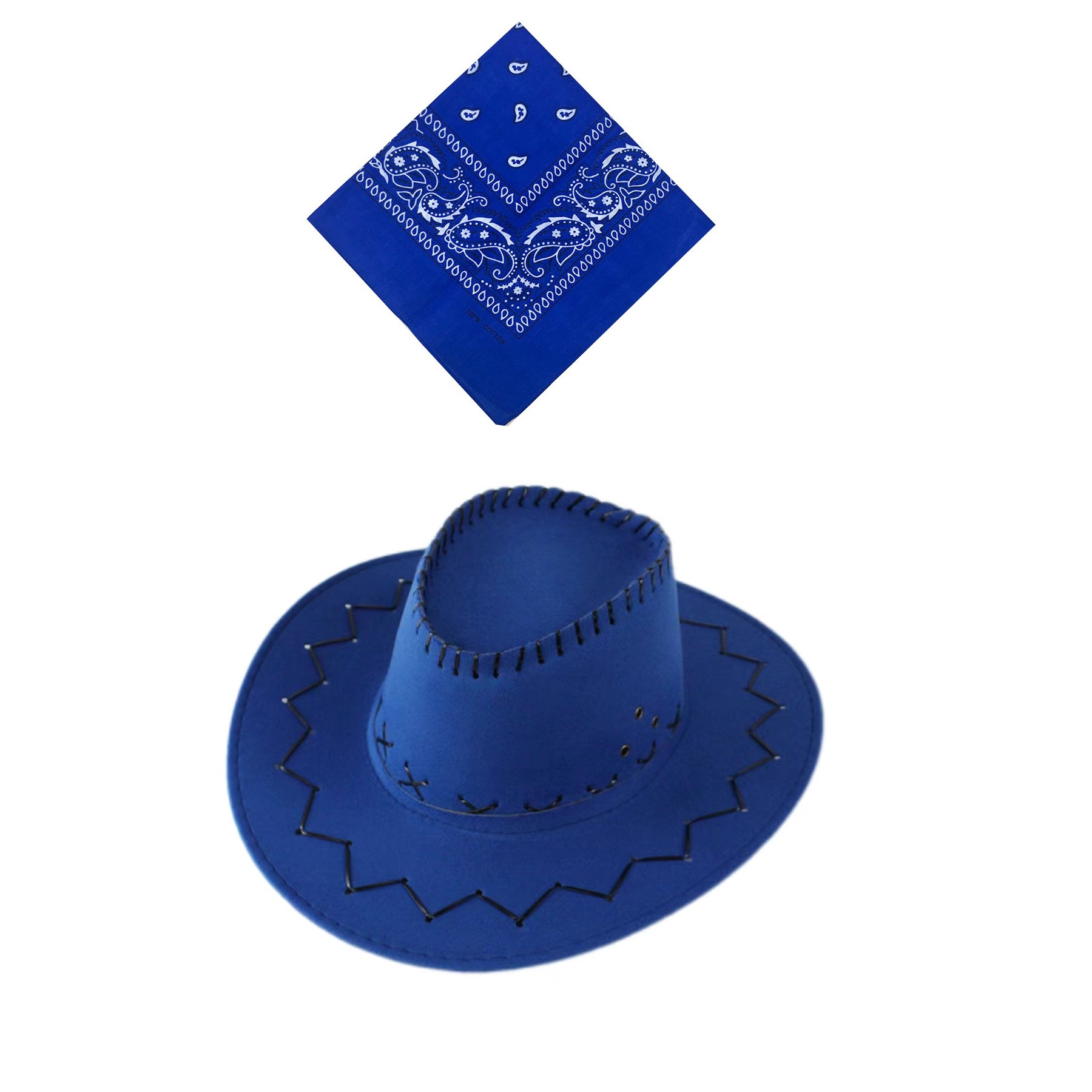 Cowboy Hat w/Bandanna 2