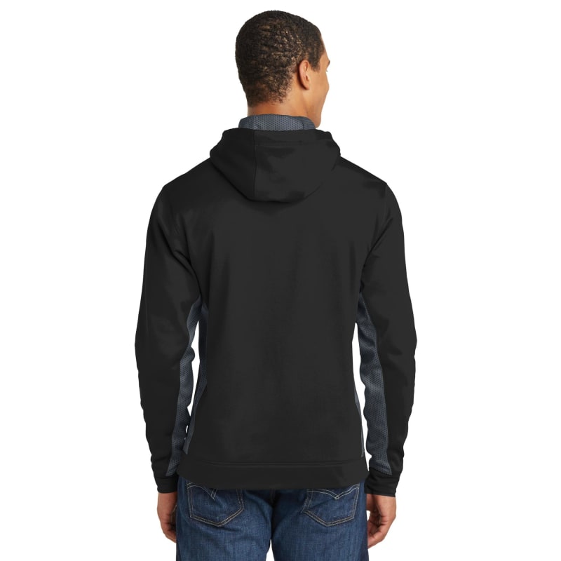 Sport-Tek Sport-Wick CamoHex Fleece Colorblock Hooded Pullover., custom hoodie or sweatshirt with logo imprint 6