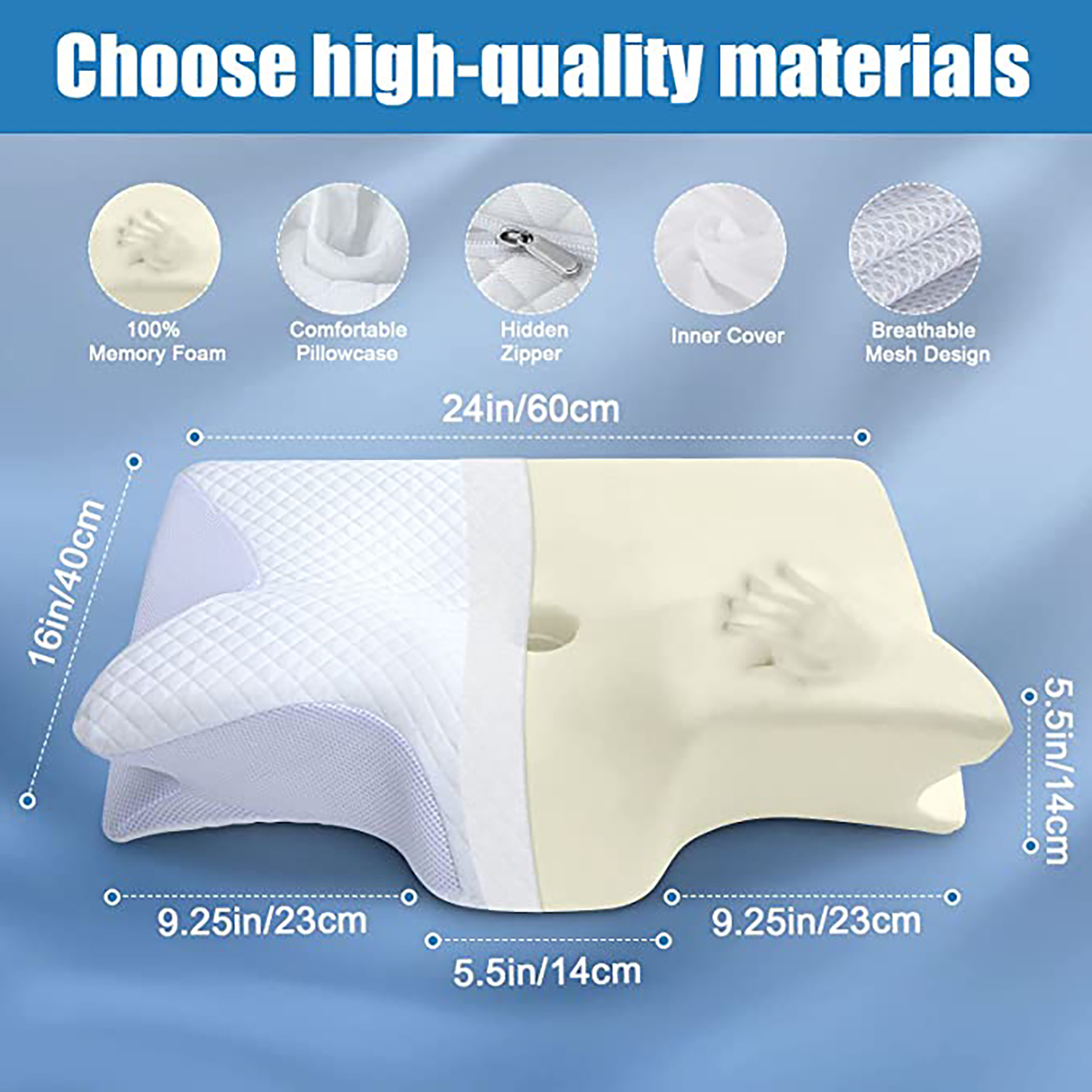 Memory Foam Cervical Pillow 1