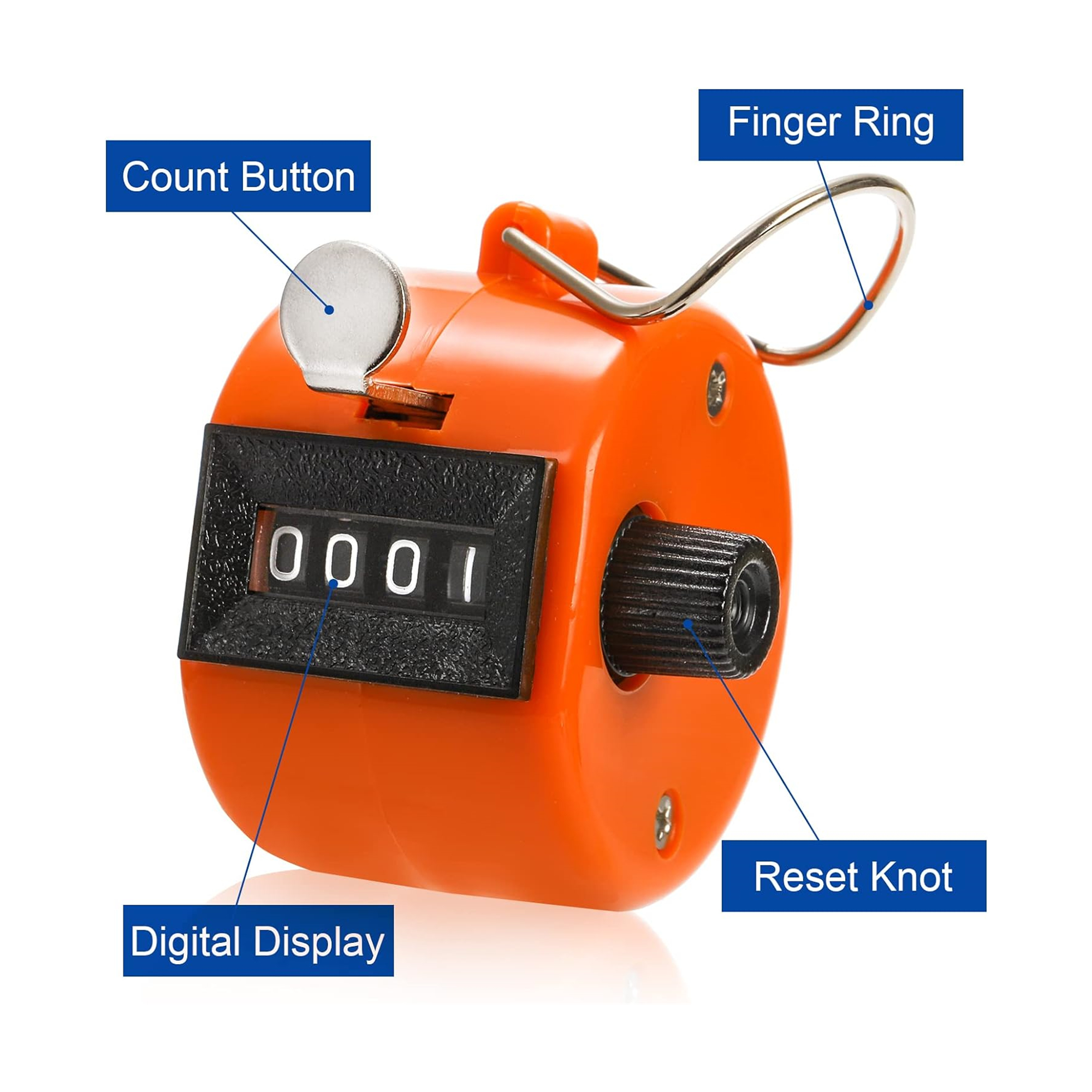4-Digit Metal Handheld Multicolor Tally Counter 5
