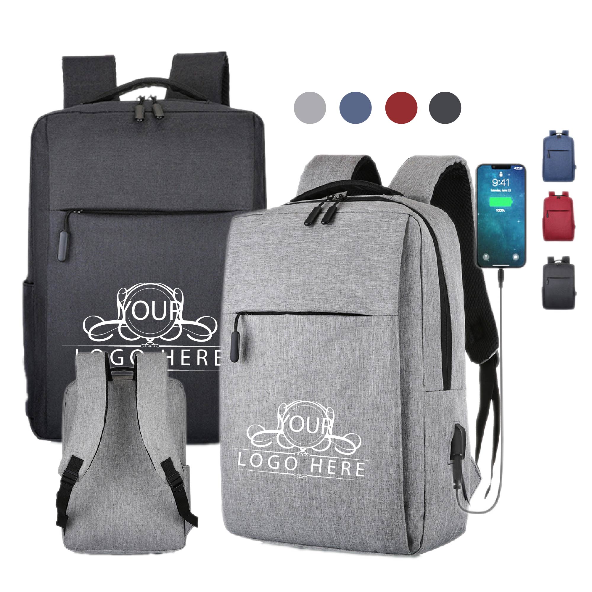Laptop Backpacks with USB Port 3