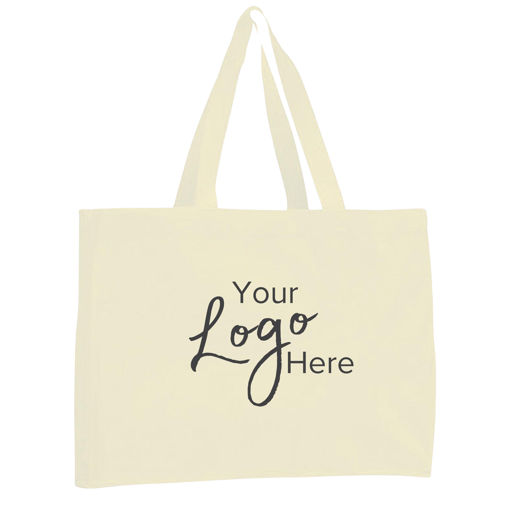 Canvas Tote Bag 15" W x 12" H with 4" Gusset, custom tote bag with logo imprint 18