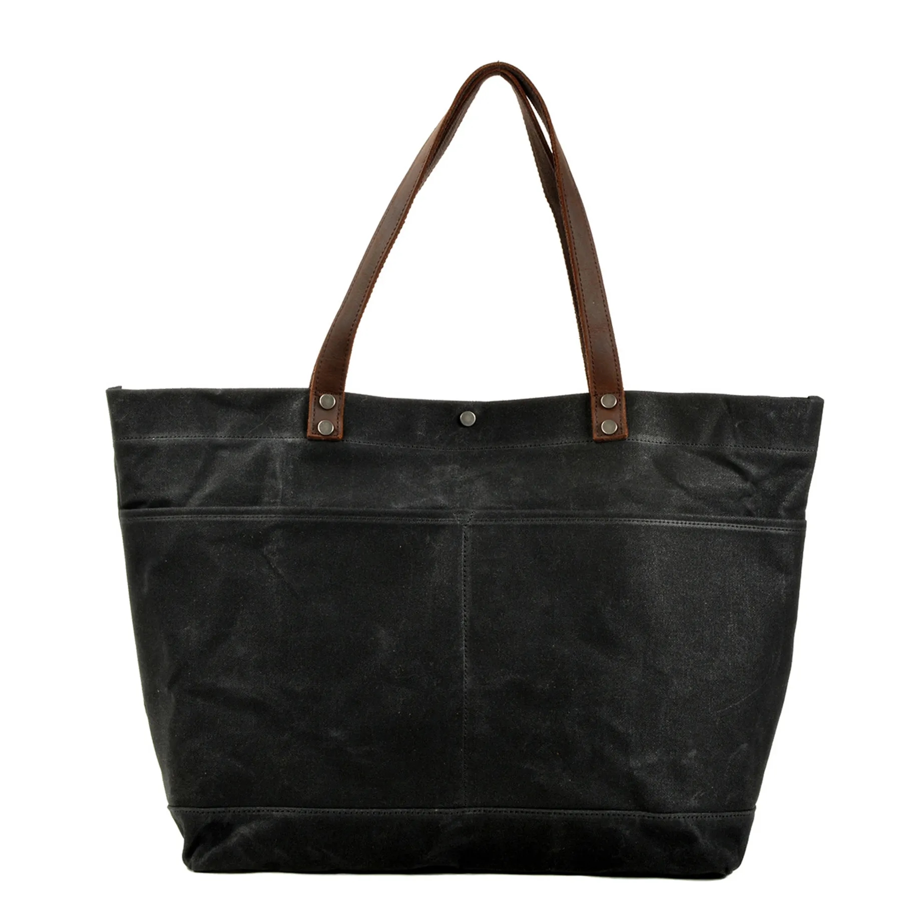 Waxed Canvas Travel Tote Bag 1