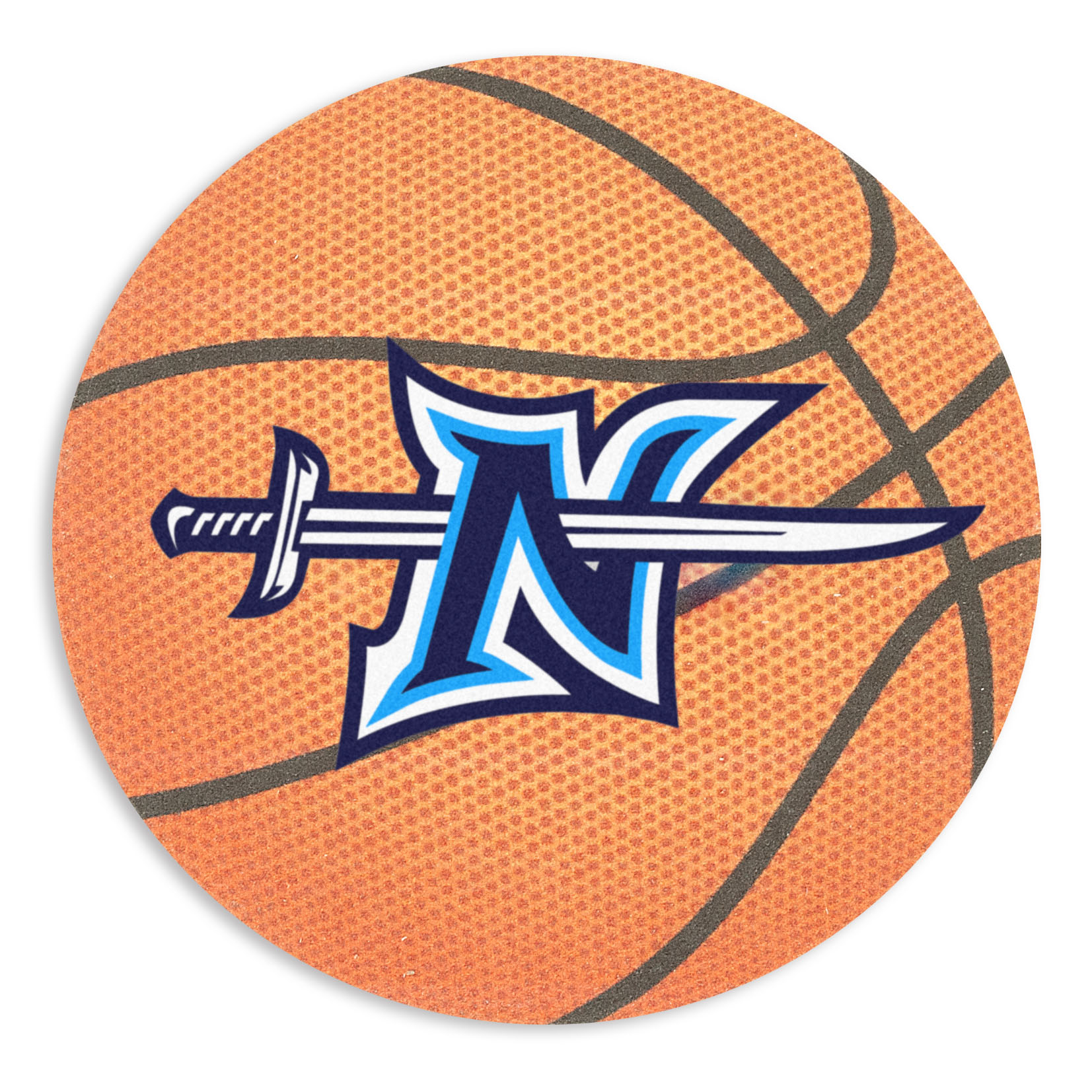 Full Color Process 60 Point Basketball Pulp Board Coaster