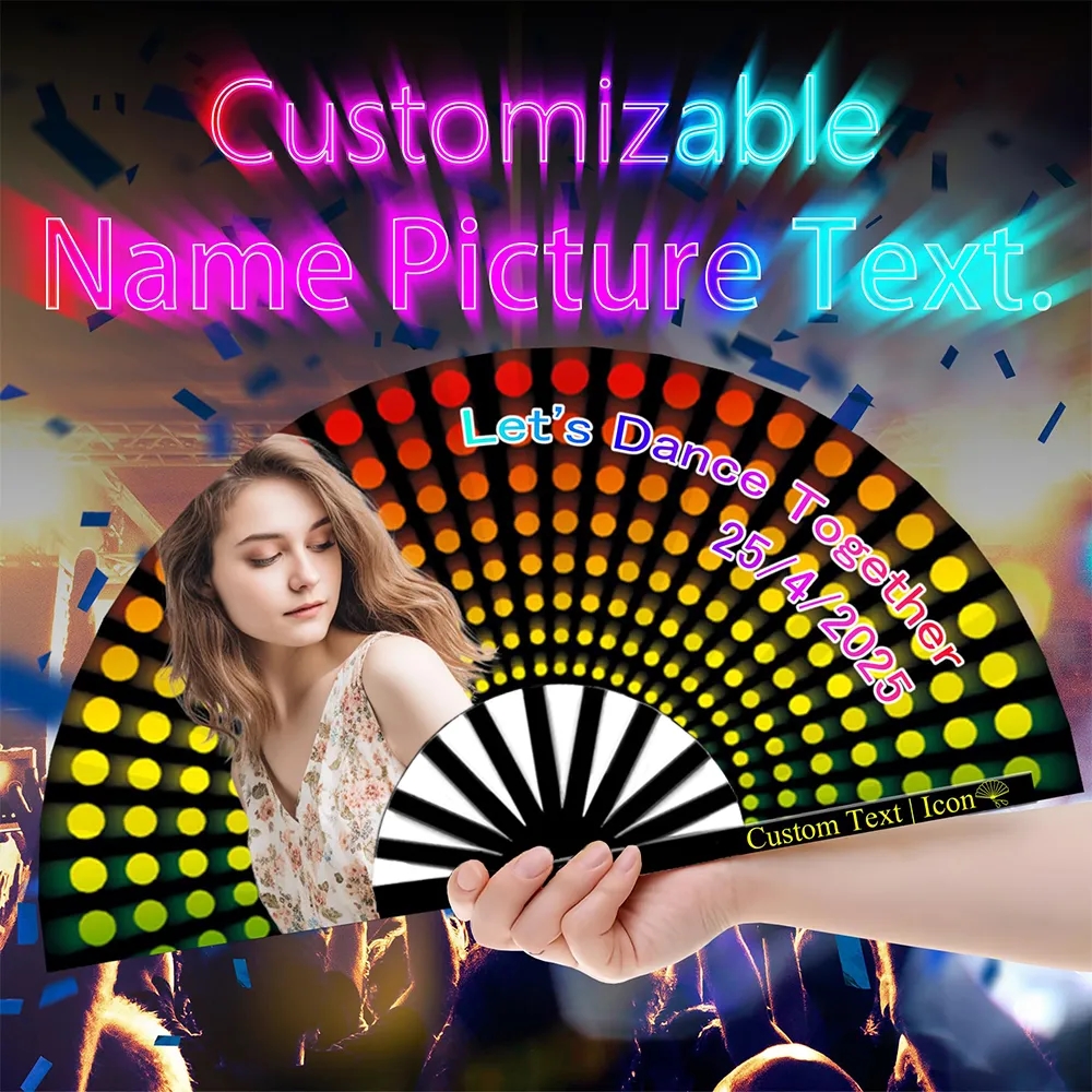 Personalized Fan for Line Dancing Custom Boots on The Ground 18
