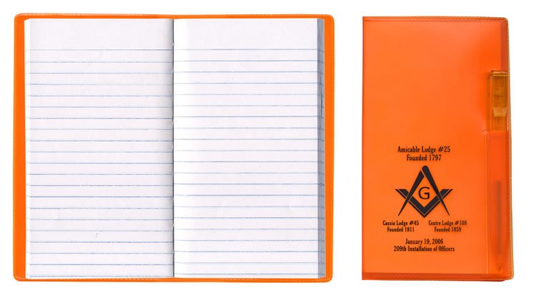 Translucent Vinyl Cover Tally Book with Flat Pen 5