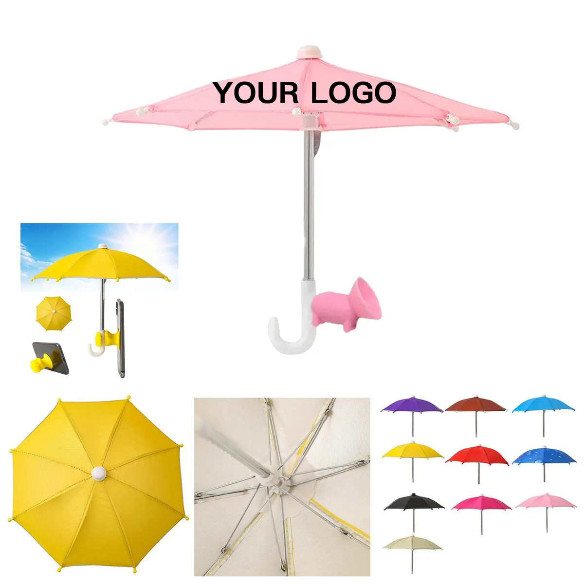 Mini Phone Umbrella For Sun And Rain Protection 3