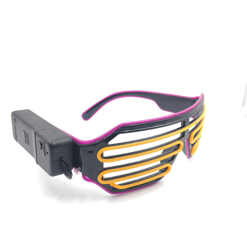 Light-Up Glow LED Slotted Glasses 3