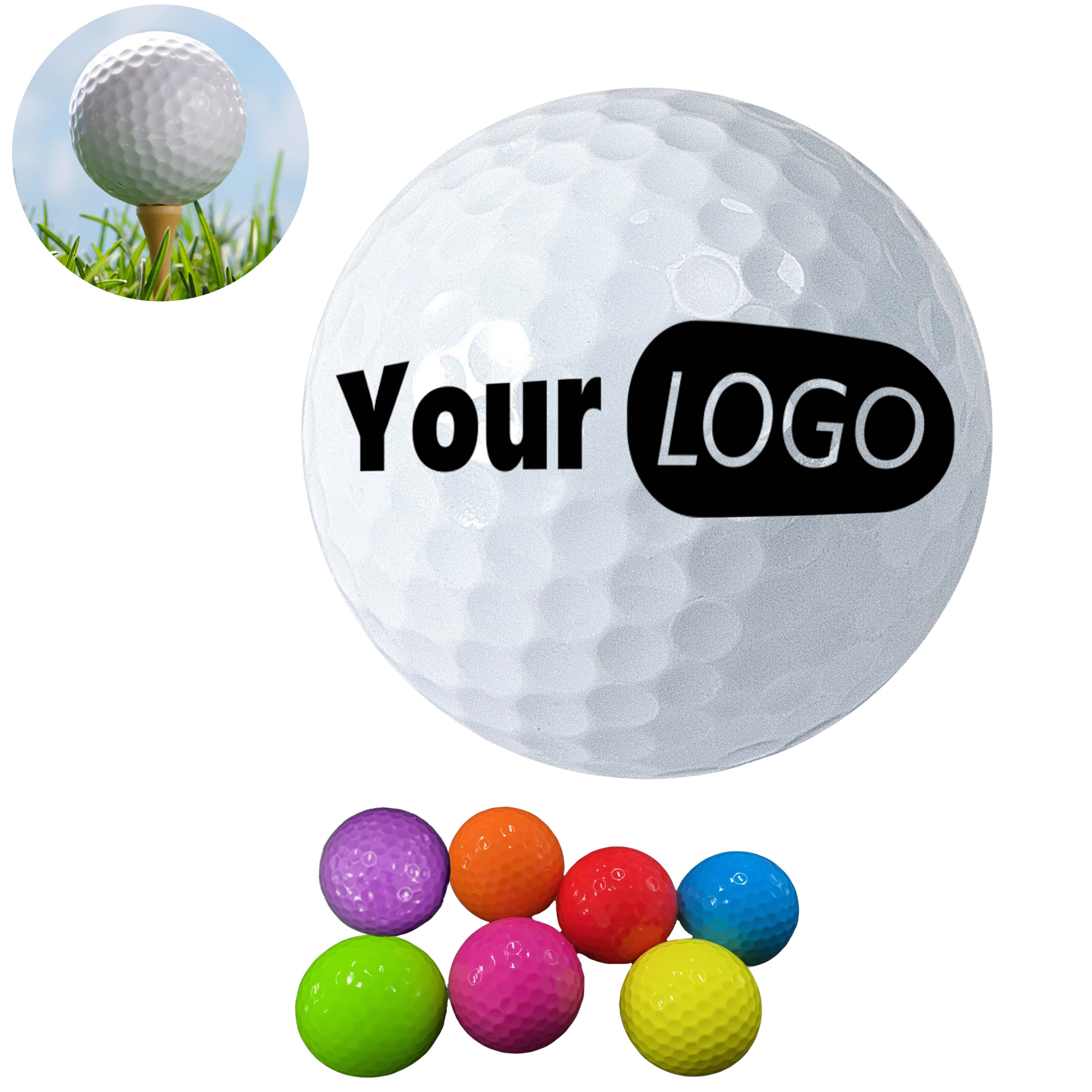 MOQ 10 Professional Colored Golf Ball 3