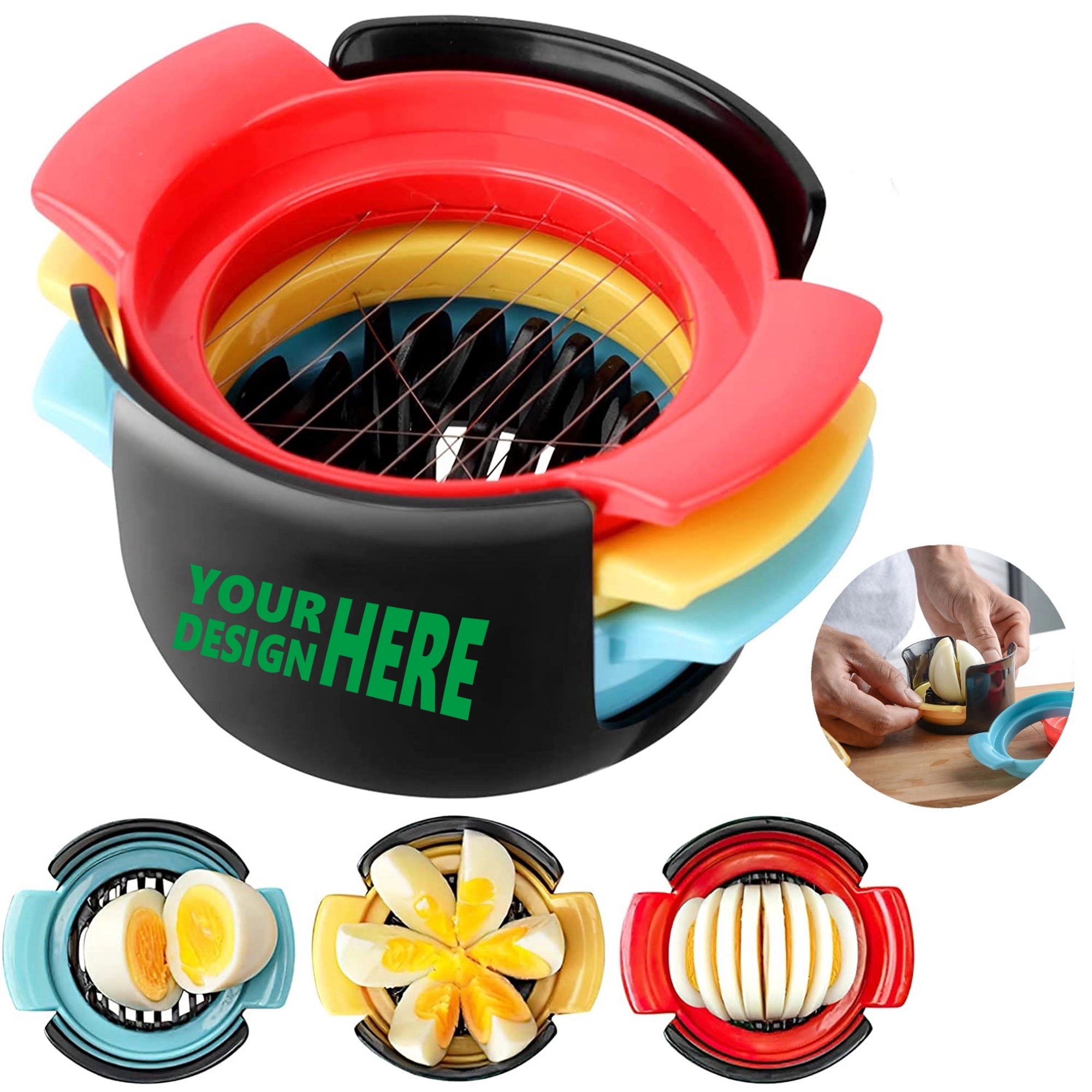 3 In 1 Egg Slicer Cutter MOQ 50PCS 3